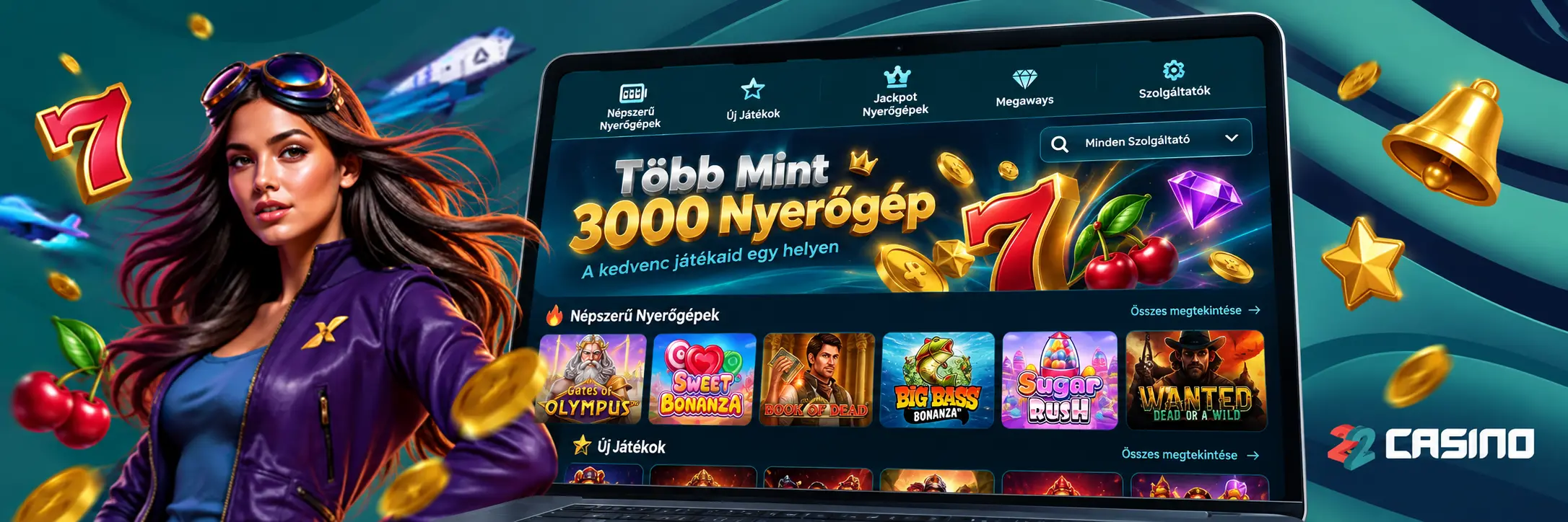 Elérhető Játékok A 22Casino-nál