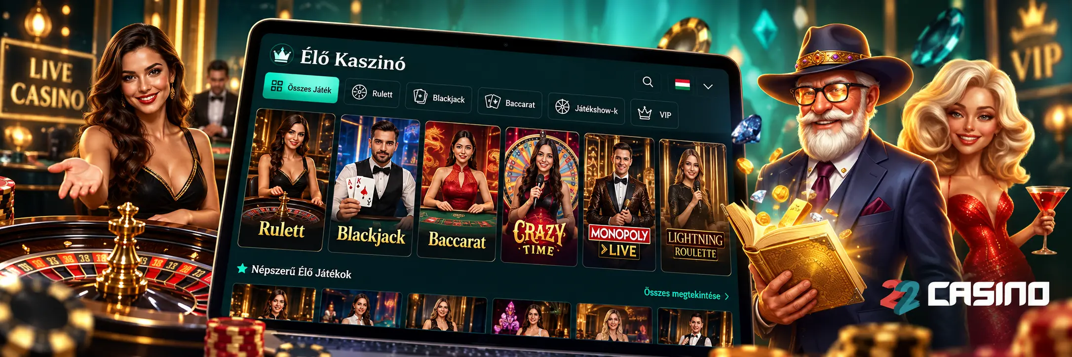 Hogyan Kezdhetsz Élő Játékot A 22Casino Oldalán